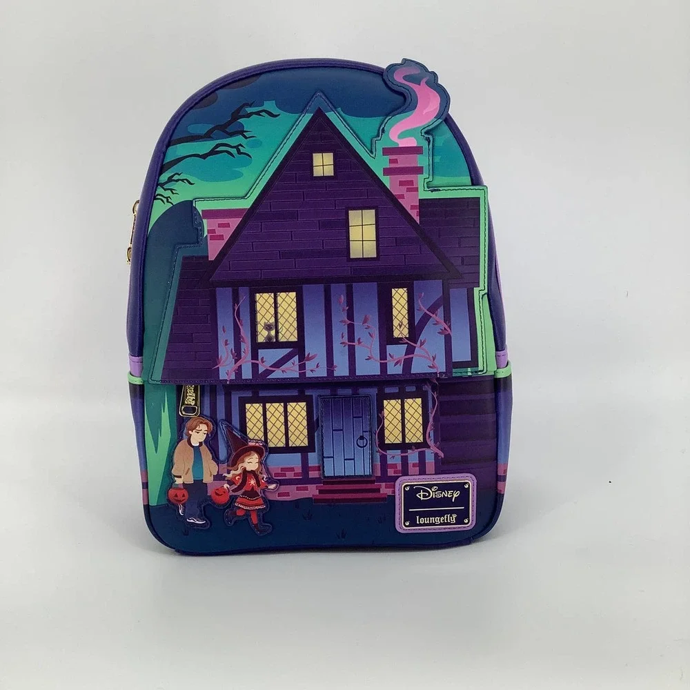 NEW! Loungefly DISNEY Hocus Pocus Sanderson Sisters’ House Mini Backpack D22 - Picture 3 of 14